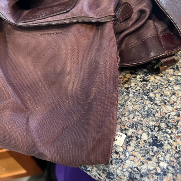 Coach New York Mini Stud Large Edie - Oxblood - 33534 and matching Wallet 52328 - Picture 12 of 12